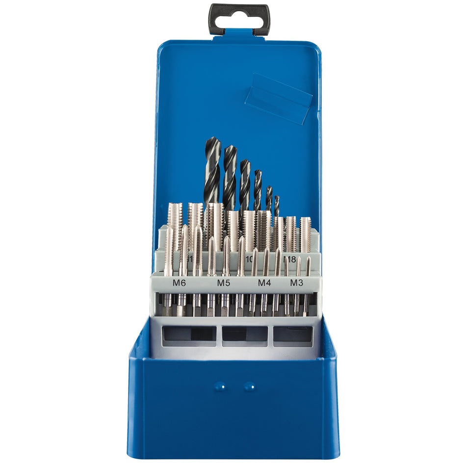 DRAPER 28 Piece Metric Tap and HSS Drill Set: Model No.TDS-28
