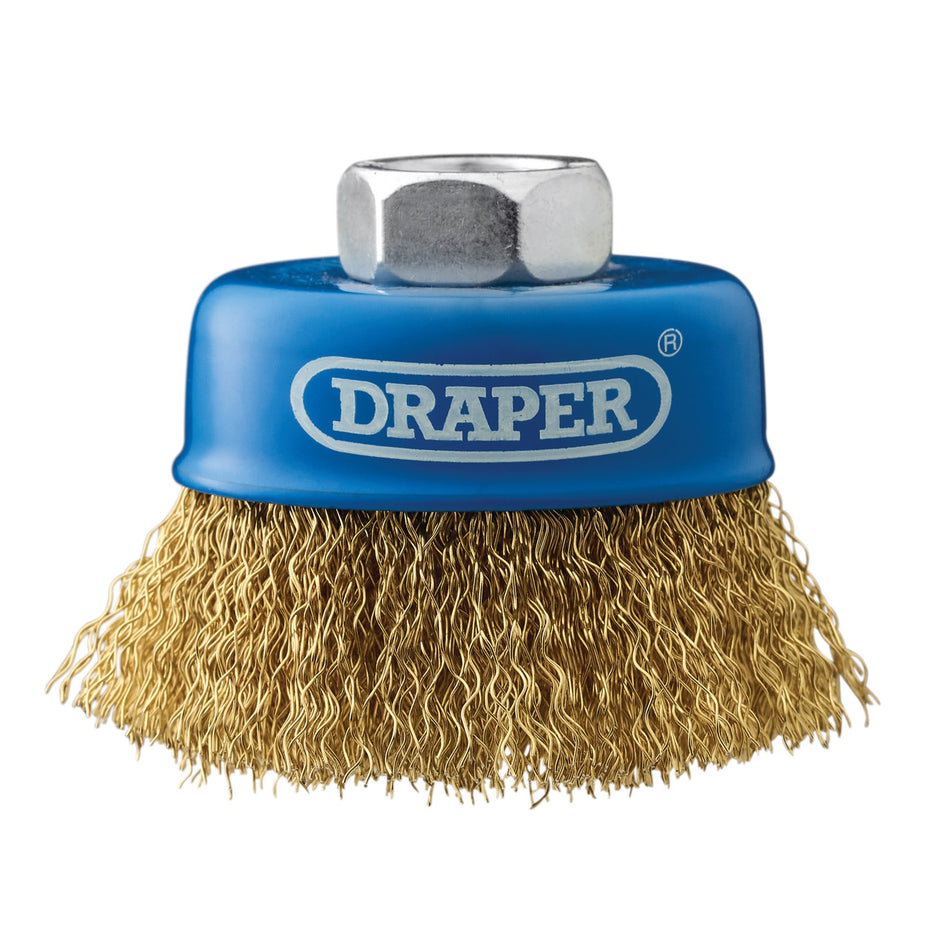 DRAPER 60mm x M14 Crimped Wire Cup Brush: Model No.CB61CP