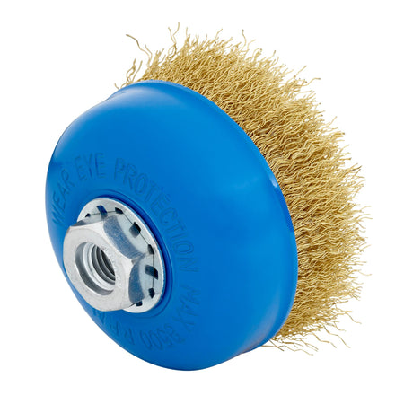 DRAPER 100mm x M14 Crimped Wire Cup Brush: Model No.CB100CP