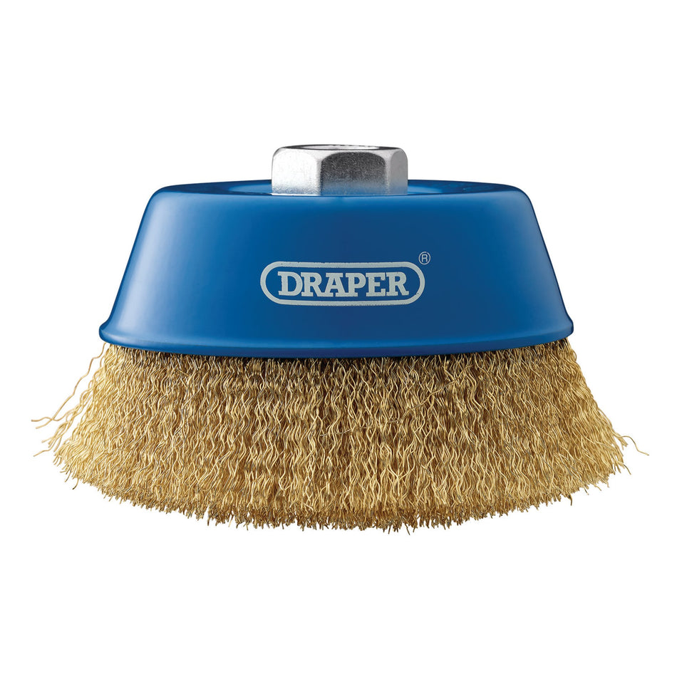 DRAPER 125mm x M14 Crimped Wire Cup Brush: Model No.CB125CP