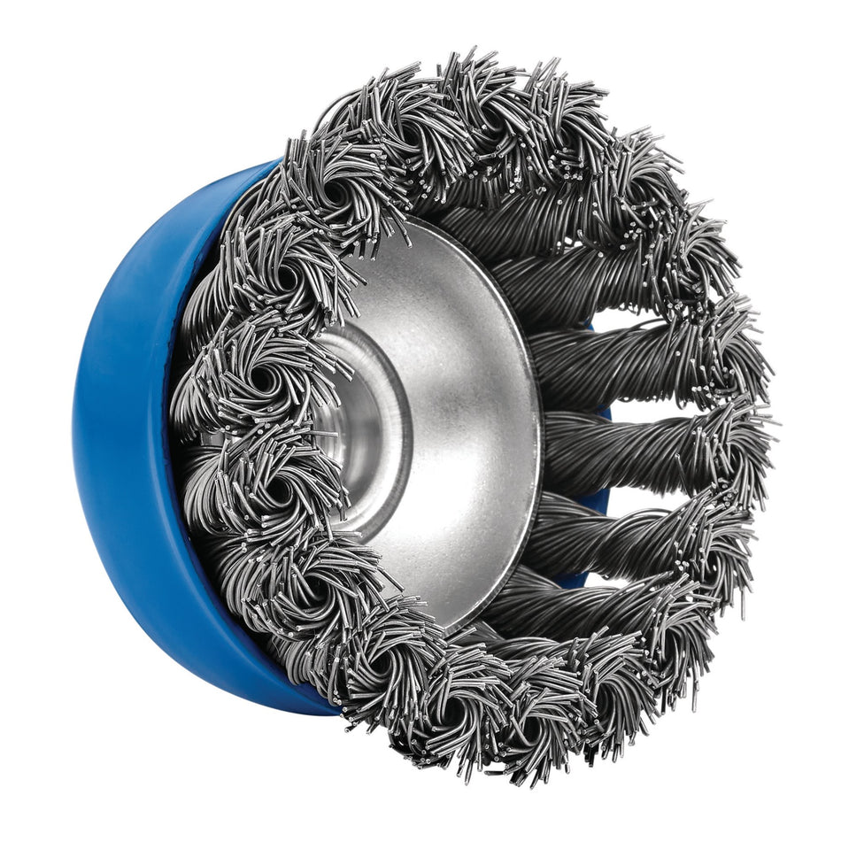 DRAPER 80mm x M14 Twist Knot Wire Cup Brush: Model No.CB80TP