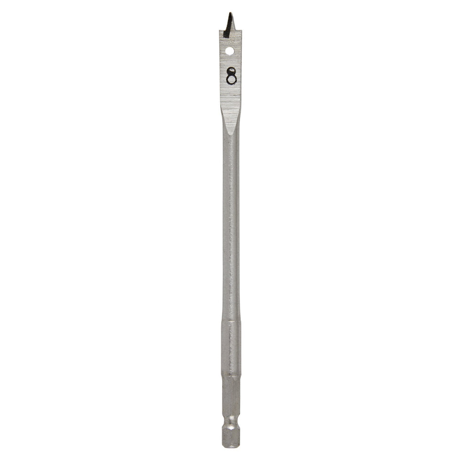 DRAPER Expert 8.0mm Flat Wood Bit: Model No.FB100PB