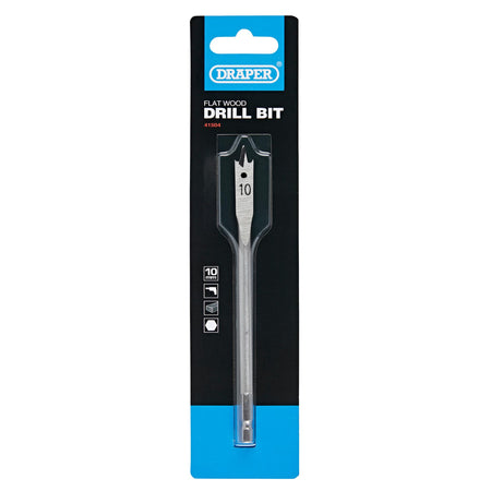 DRAPER Expert 10.0mm Flat Wood Bit: Model No.FB100PB