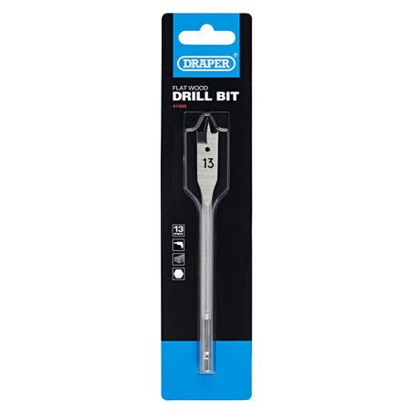DRAPER Expert 13.0mm Flat Wood Bit: Model No.FB100PB