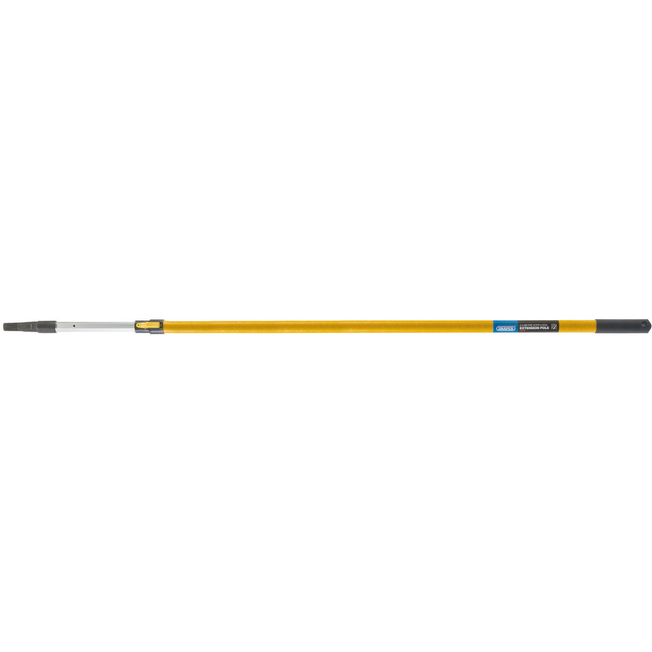 DRAPER Step-Lock Fibreglass Extension Pole (2.4M): Model No. EPF240