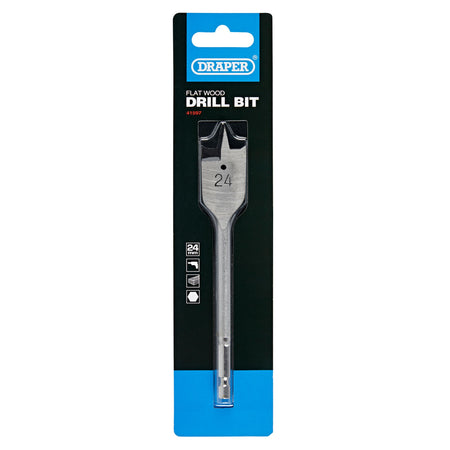 DRAPER Expert 24.0mm Flat Wood Bit: Model No.FB100PB