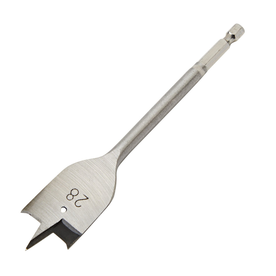 DRAPER Expert 28.0mm Flat Wood Bit: Model No.FB100PB