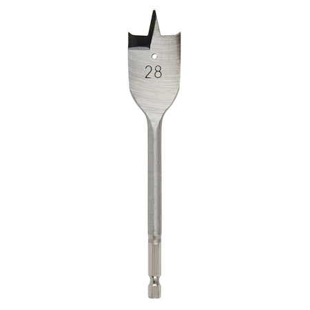 DRAPER Expert 28.0mm Flat Wood Bit: Model No.FB100PB