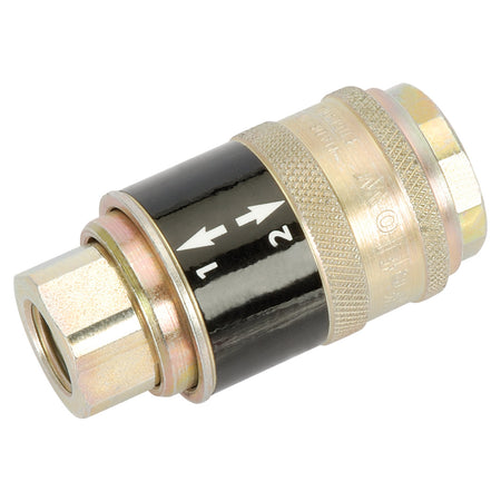 DRAPER 1/4in. BSP Female Parallel' Safeflow' Air Line Coupling (Sold Loose): Model No.ASC21CF BULK
