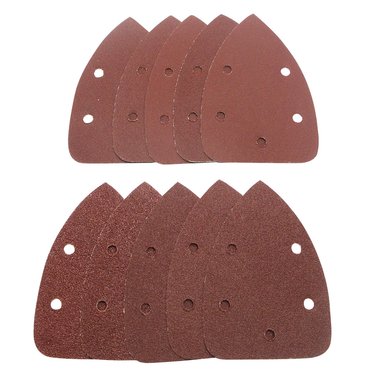Detail Sanding Sheets with Hook and Loop, 140mm, Assorted Grit, SSD2 (Pack of 10): Model No. SSD2