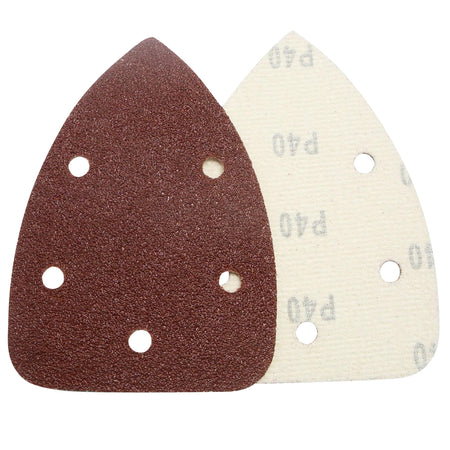 Detail Sanding Sheets with Hook and Loop, 140mm, Assorted Grit, SSD2 (Pack of 10): Model No. SSD2