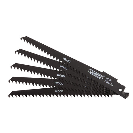 Reciprocating Saw Blades for Wood and Plastic Cutting, 150mm, 6tpi (Pack of 5): Model No. DS644D
