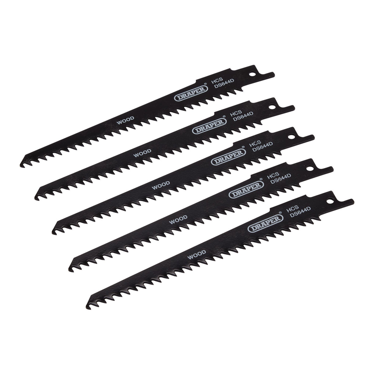 Reciprocating Saw Blades for Wood and Plastic Cutting, 150mm, 6tpi (Pack of 5): Model No. DS644D
