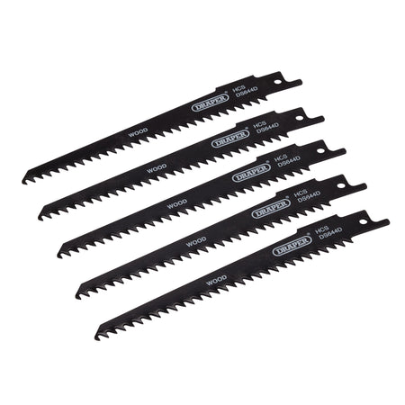 Reciprocating Saw Blades for Wood and Plastic Cutting, 150mm, 6tpi (Pack of 5): Model No. DS644D