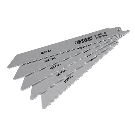 Bi-metal Reciprocating Saw Blades for Metal, 150mm, 10tpi (Pack of 5) : Model No. DS922HF