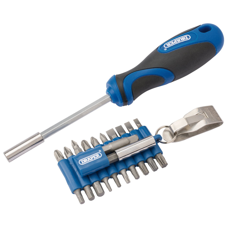DRAPER 23 piece Screwdriver and Bit Set: Model No.865/23