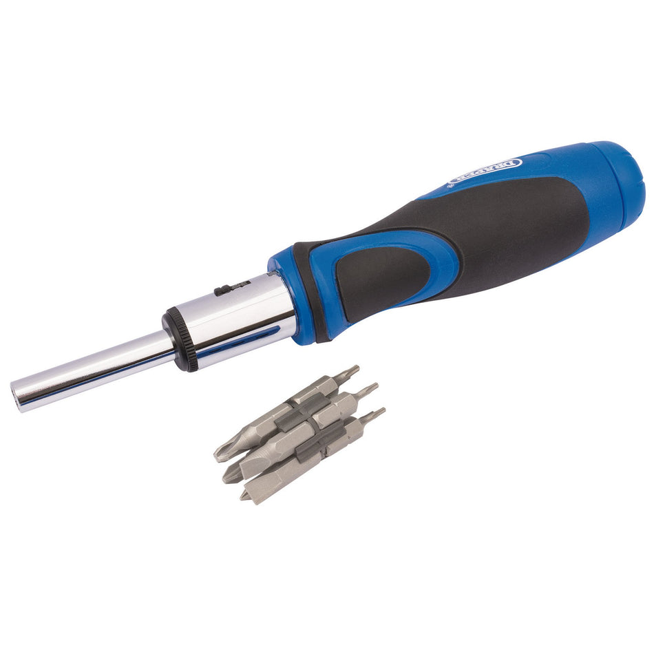DRAPER 13 piece Ratchet Screwdriver and Bit Set: Model No.865/11