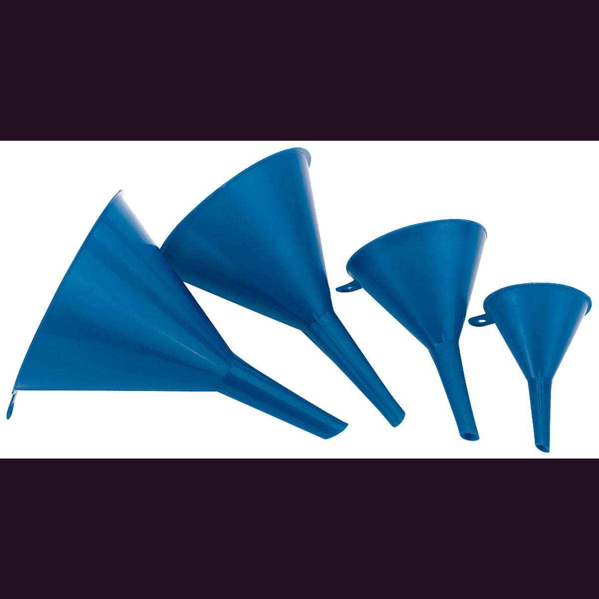 DRAPER 4 Piece Plastic Funnel Set: Model No.FS4