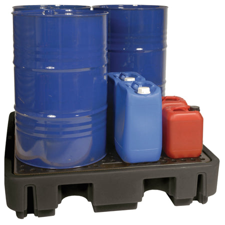 DRAPER Four Drum Spill Containment Pallet: Model No.SPILL-4