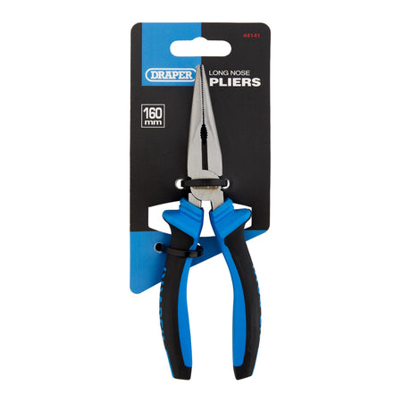 DRAPER 160mm Soft Grip Long Nose Pliers: Model No.1020