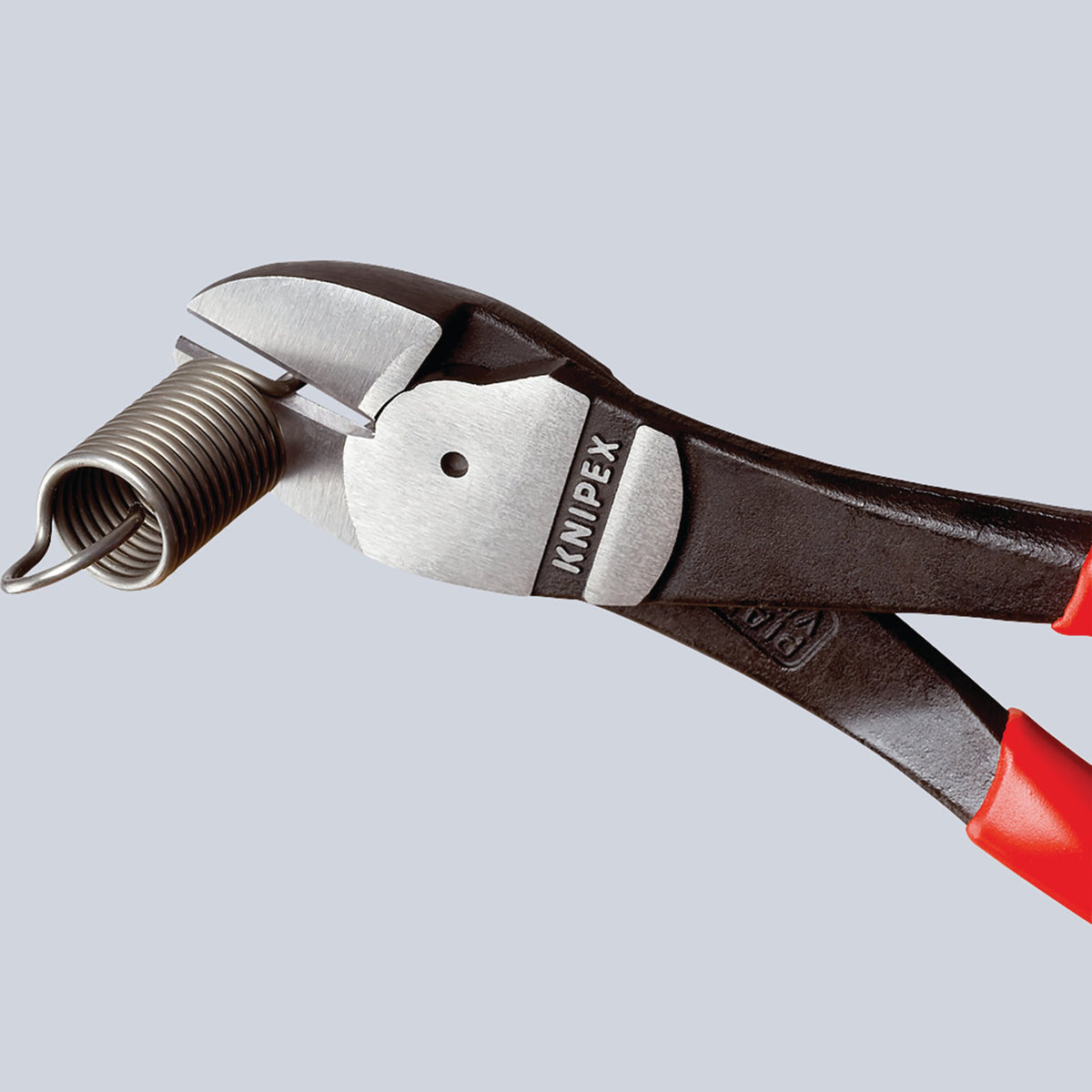 Knipex 160mm High Leverage Diagonal Side Cutters with Return Spring : Model No.74 12 160
