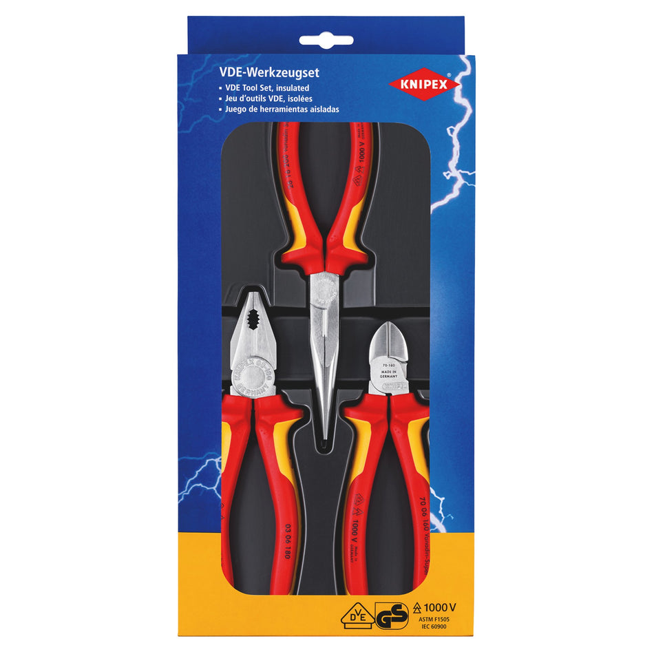 VDE Plier Assembly Pack (3 Piece): Model No. 00 20 12