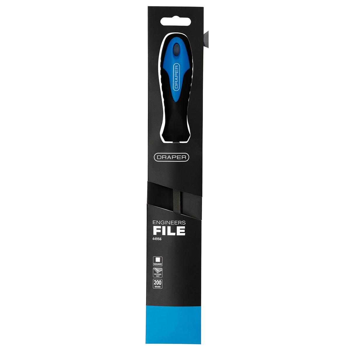 DRAPER 200mm Square File and Handle: Model No.8106B