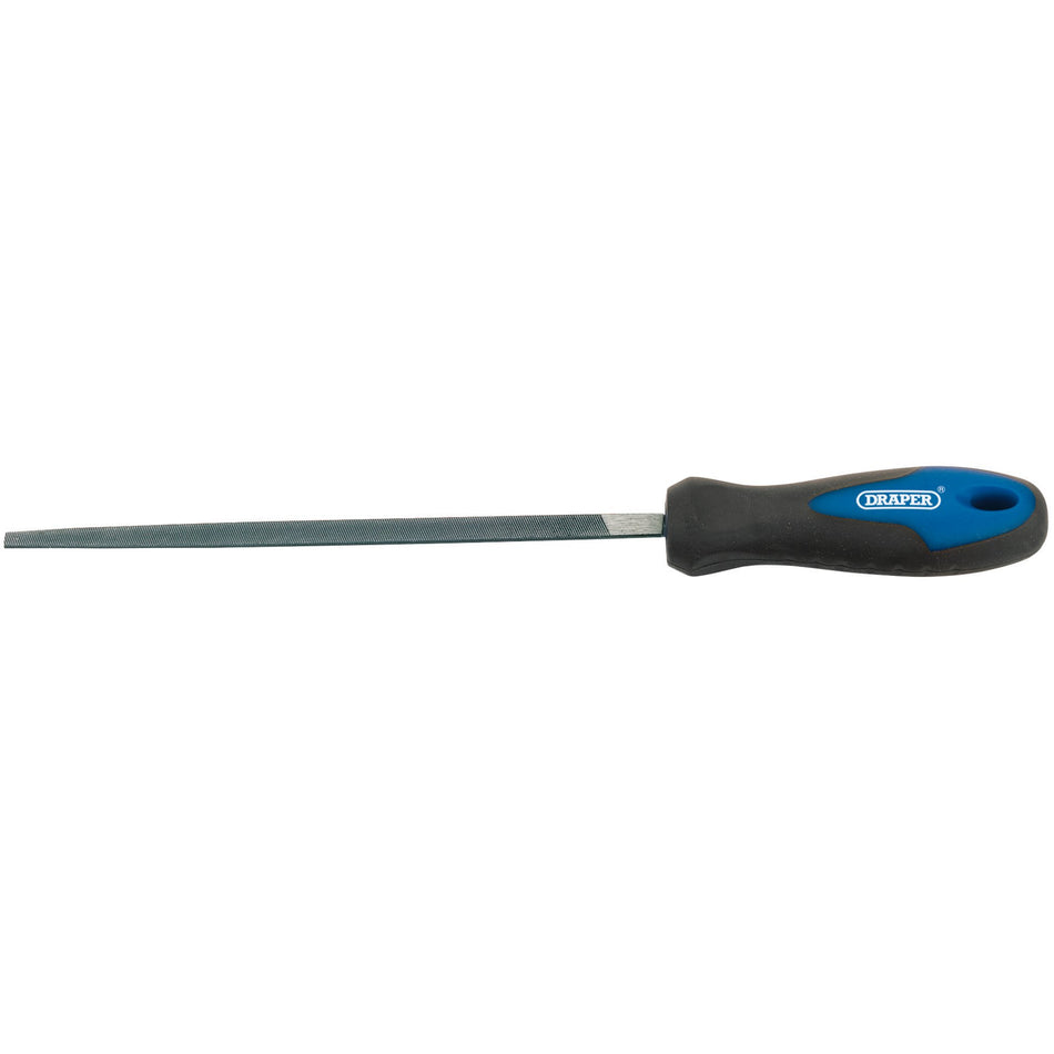 DRAPER 200mm 3 Square File and Handle: Model No.8106B