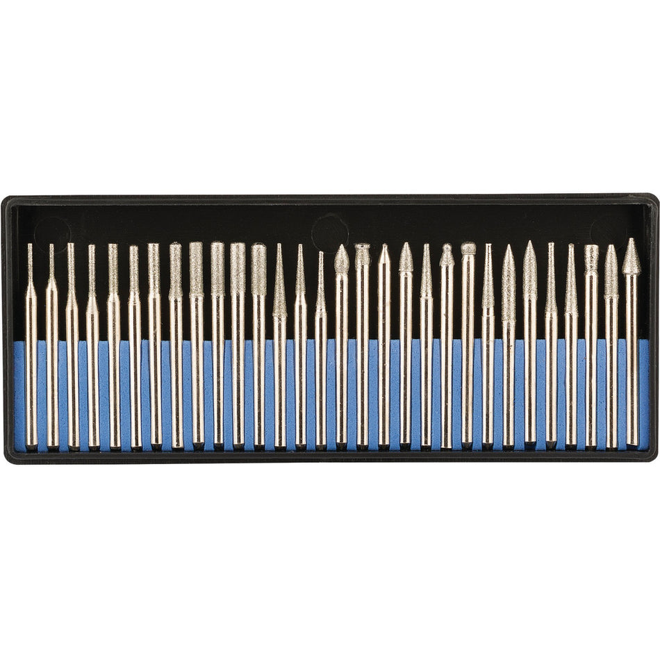 DRAPER 30 Piece Diamond Burr Set: Model No.APT127