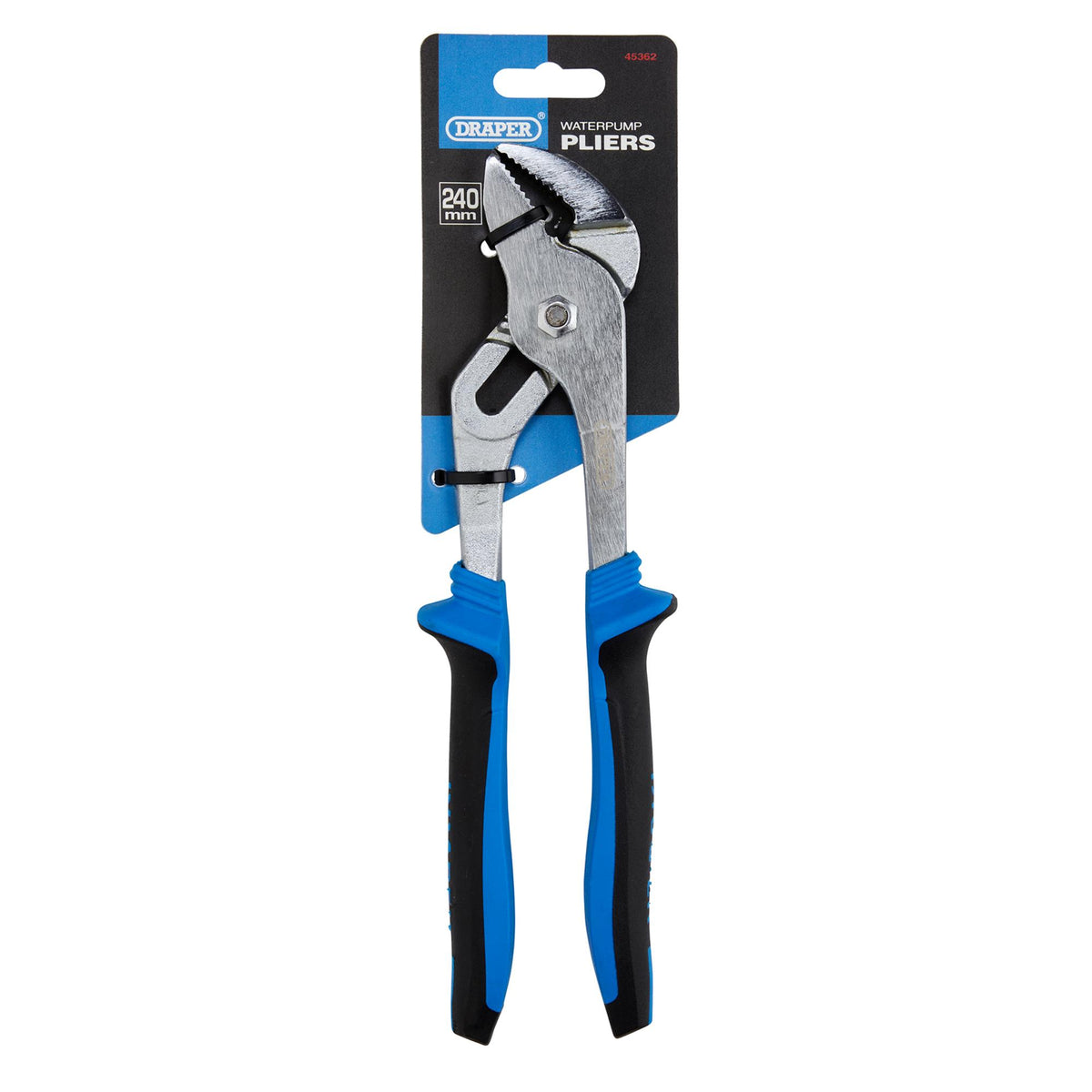 DRAPER 240mm 33mm Capacity Soft Grip Waterpump Pliers: Model No.4002A
