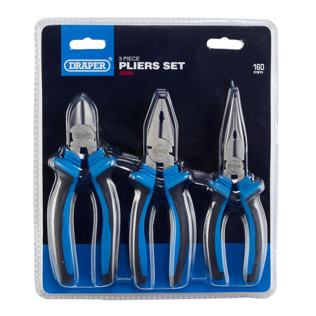 Soft Grip Pliers Set (3 piece): Model No. D50HDP3