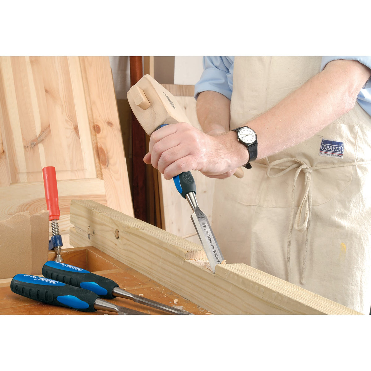 150mm Chisels with Bevel Edges (3 piece): Model No. DWCSG3