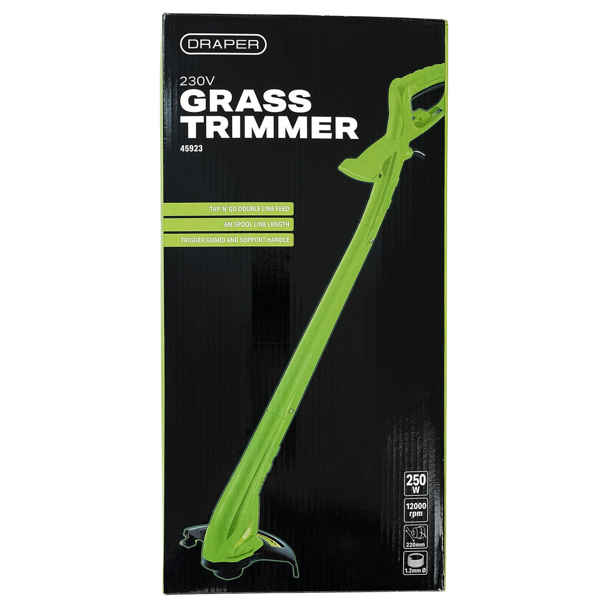 DRAPER 230V GRASS TRIMMER 250W: Model No. GT2318