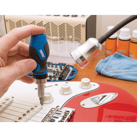 DRAPER 42 piece Ratchet Screwdriver and Bit Set: Model No.RBS42
