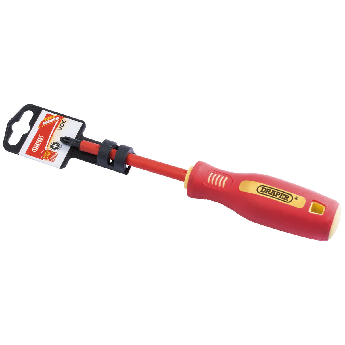 DRAPER No: 2 x 100mm Fully Insulated Soft Grip PZ TYPE Screwdriver. (display packed): Model No.952PZ