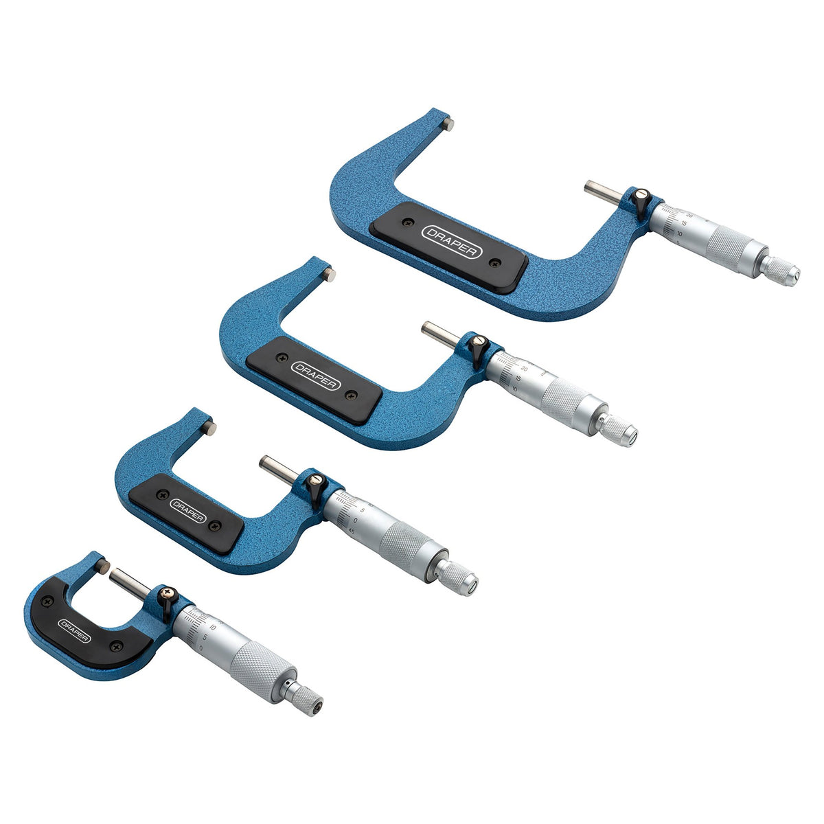 DRAPER Expert 4 Piece Metric External Micrometer Set: Model No.PEM/4