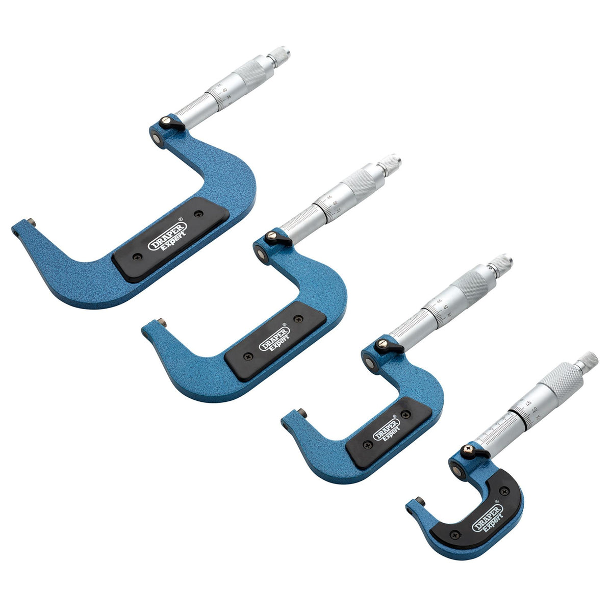DRAPER Expert 4 Piece Metric External Micrometer Set: Model No.PEM/4