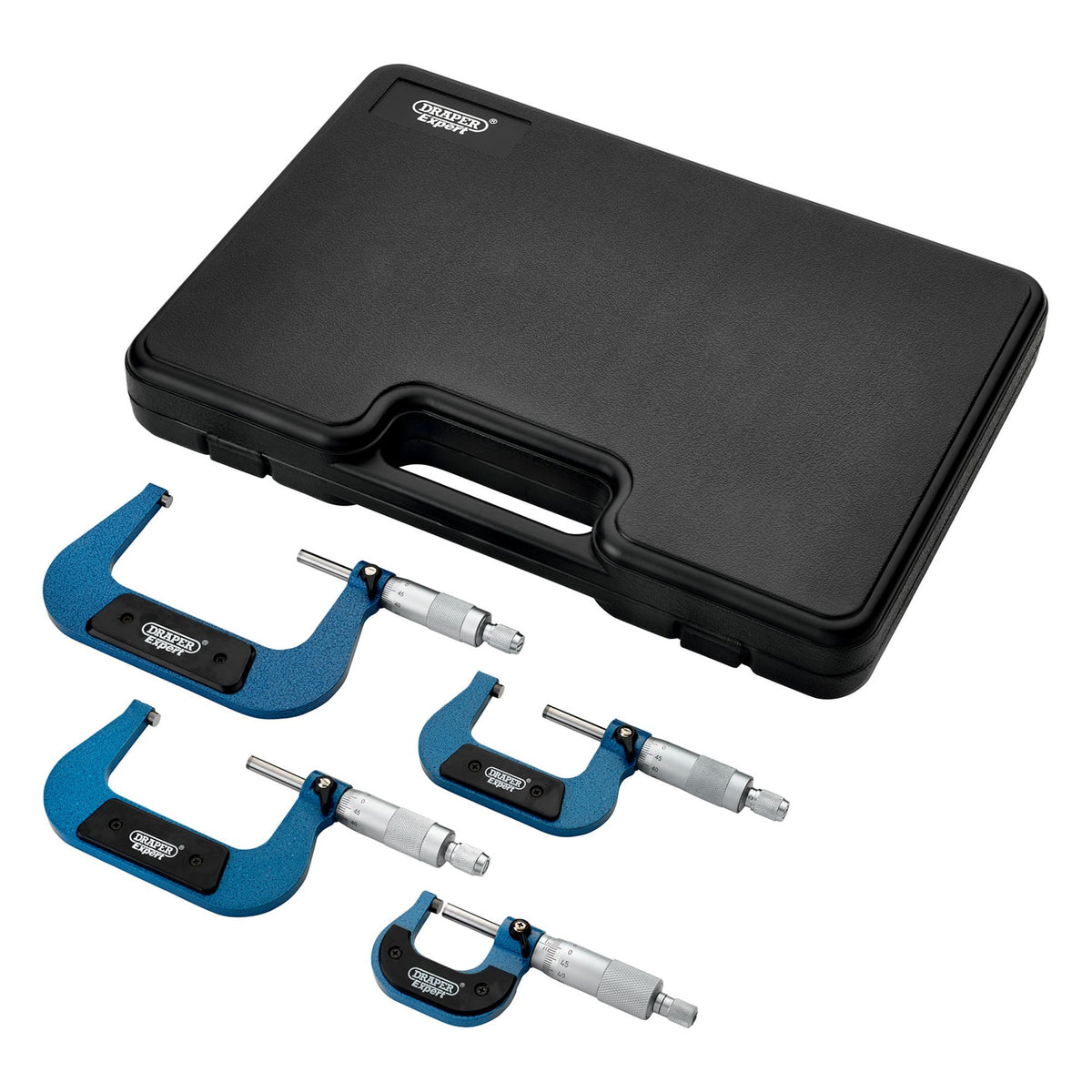 DRAPER Expert 4 Piece Metric External Micrometer Set: Model No.PEM/4