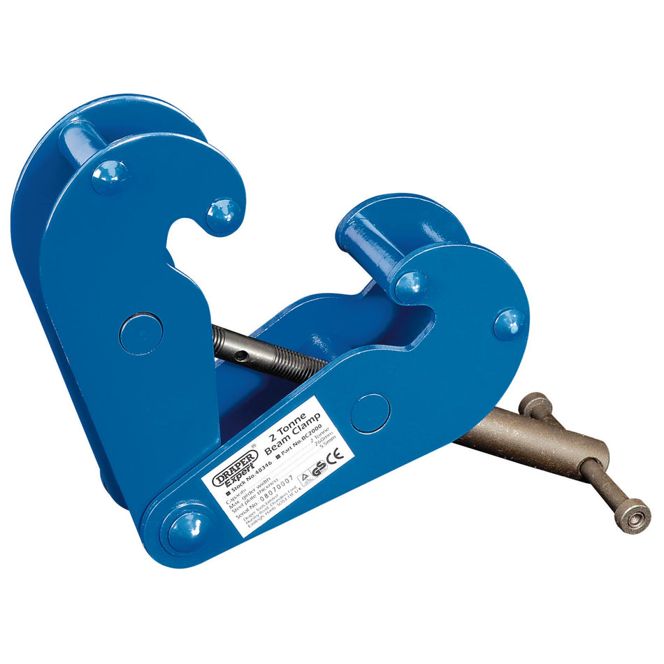 DRAPER Expert 2 Tonne Beam Clamp: Model No.BC2000