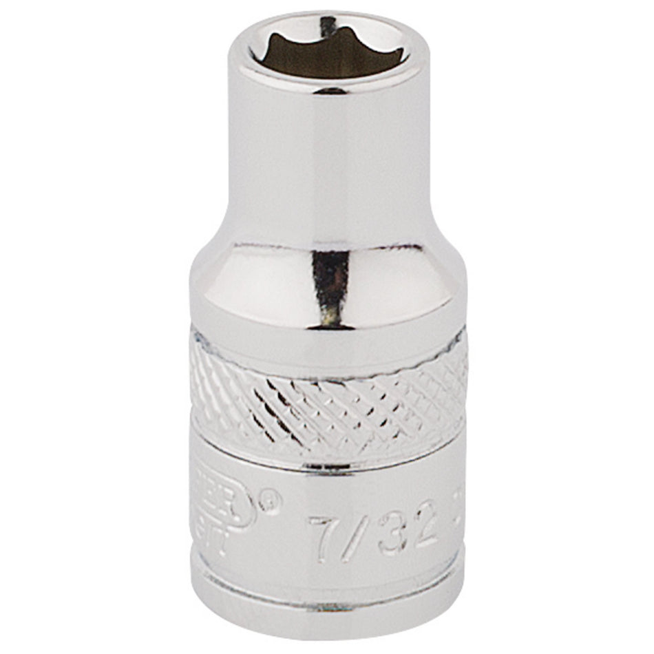 DRAPER 1/4" Square Drive Hi-Torq 12 Point Socket (7/32"): Model No. B-AF