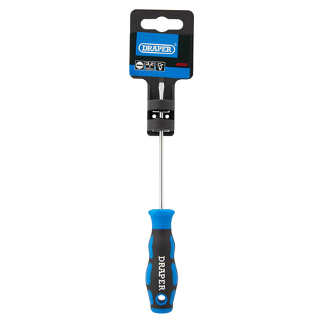 DRAPER 3.2 x 100mm Plain Slot Screwdriver with Soft Grip Handles: Model No.865