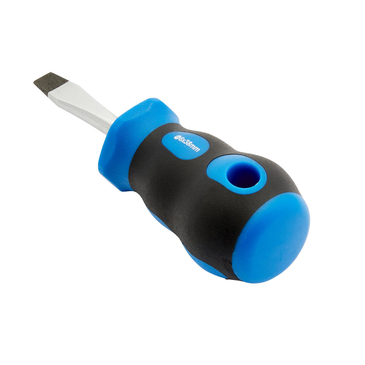 DRAPER 6.0 x 38mm Plain Slot Screwdriver with Soft Grip Handles: Model No.865
