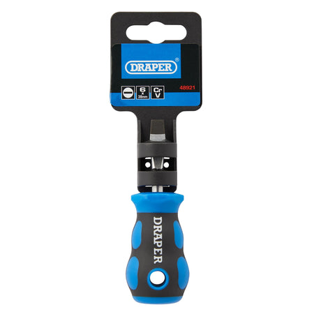 DRAPER 6.0 x 38mm Plain Slot Screwdriver with Soft Grip Handles: Model No.865