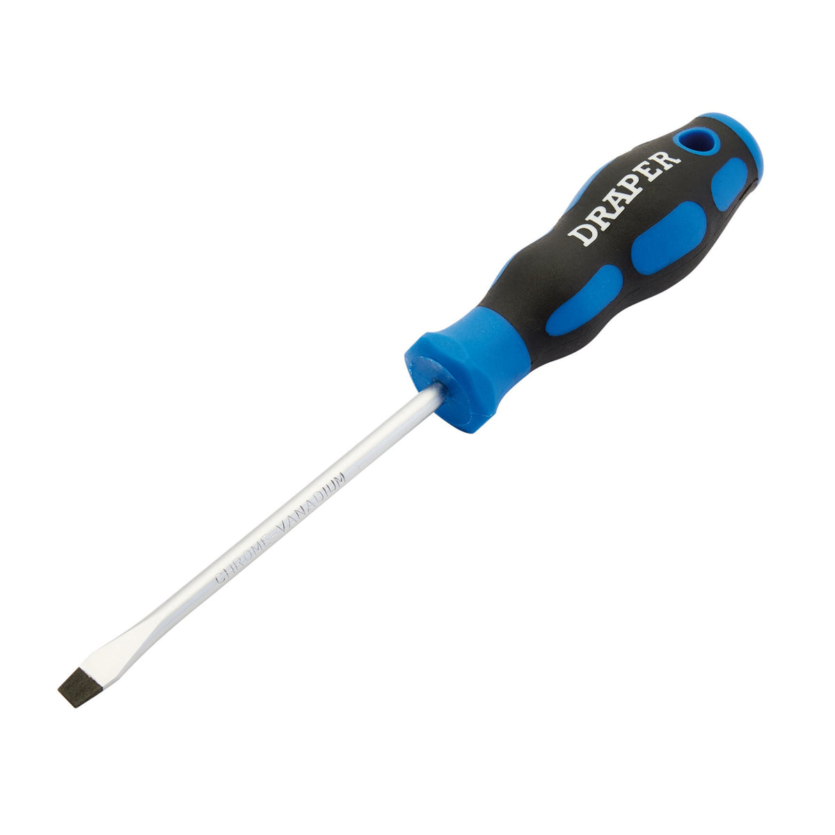DRAPER 5.0 x 100mm Plain Slot Screwdriver with Soft Grip Handles: Model No.865