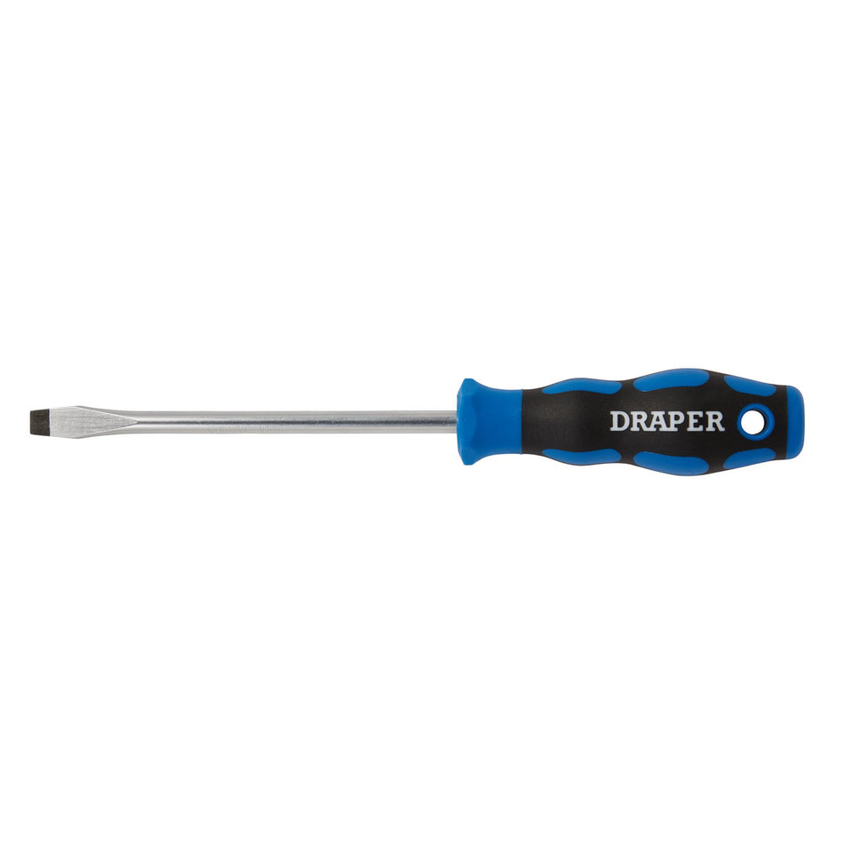 DRAPER 8.0 x 150mm Plain Slot Screwdriver with Soft Grip Handles: Model No.865