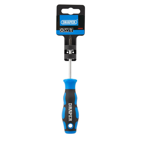 DRAPER No.1 x 75mm PZ Type Screwdriver with Soft Grip Handles: Model No.865PZ