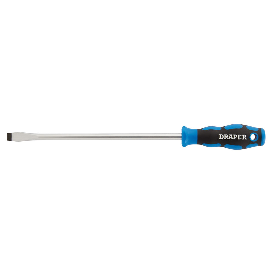 DRAPER 9.5 x 250mm Plain Slot Screwdriver with Soft Grip Handles: Model No.865
