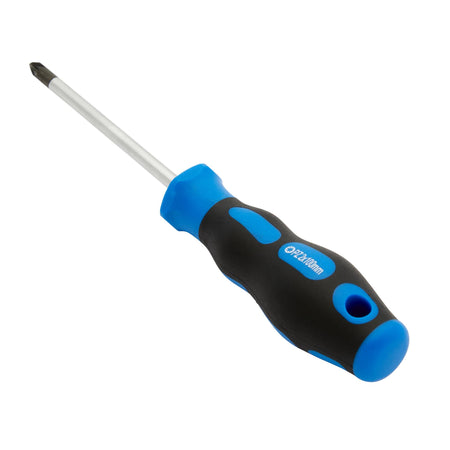 DRAPER No.2 x 100mm PZ Type Screwdriver with Soft Grip Handles: Model No.865PZ