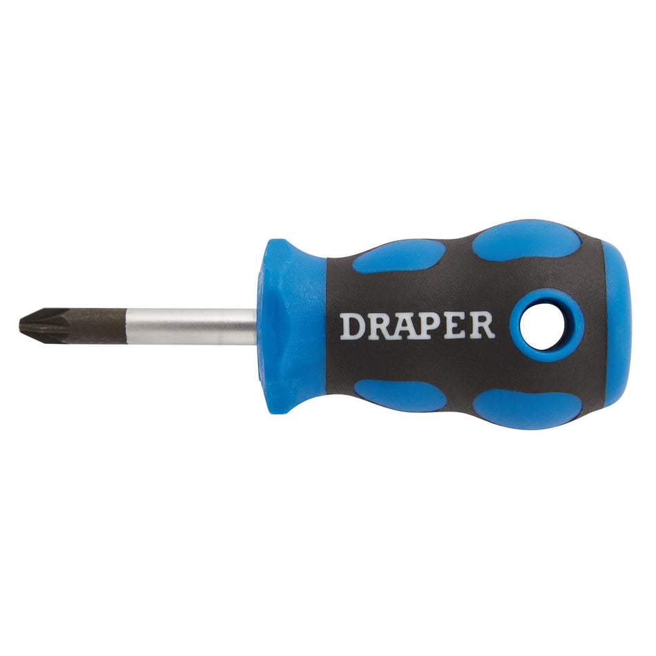 DRAPER No.2 x 38mm PZ Type Screwdriver with Soft Grip Handles: Model No.865PZ