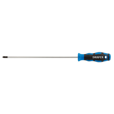 DRAPER No.2 x 250mm PZ Type Screwdriver with Soft Grip Handles: Model No.865PZ